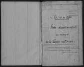 Liste départementale du contingent de la Garde nationale mobile, classe 1864 : fiches matricules n° 1 à 902