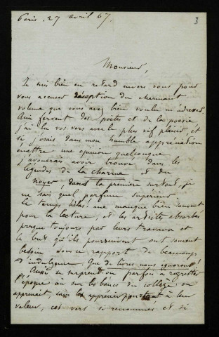 BELLANGÉ (Eugène), peintre et poète (né en 1837) : 27 lettres, manuscrits.