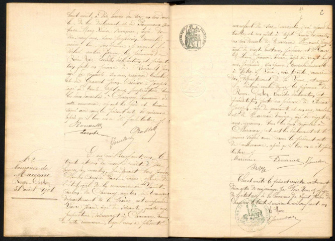 Saint-Aubin-des-Chaumes : actes d'état civil.