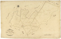 Luthenay-Uxeloup, cadastre ancien : plan parcellaire de la section A dite du Bourg, feuille 4