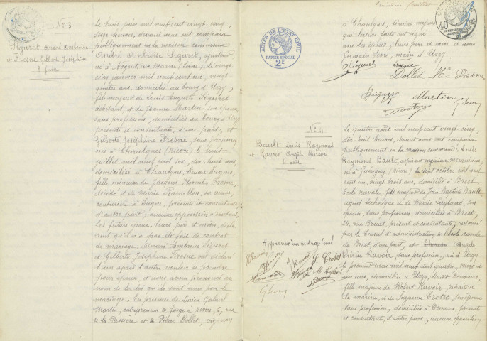 Urzy : actes d'état civil.