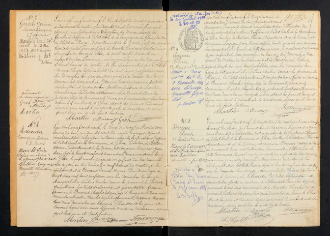 Glux-en-Glenne : actes d'état civil.