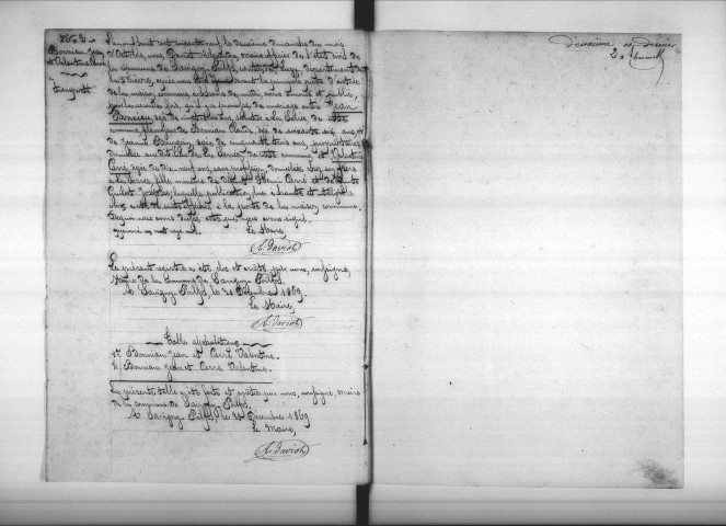 Savigny-Poil-Fol : actes d'état civil.