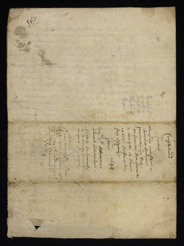 Biens et droits. - Rente personnelle de Corbigny, de Favardin et Bolacre, vente solidaire aux ursulines de Nevers : copie du contrat de décembre 1644.