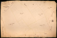 Suilly-la-Tour, cadastre ancien : plan parcellaire de la section B dite des Fontaines, feuille 2