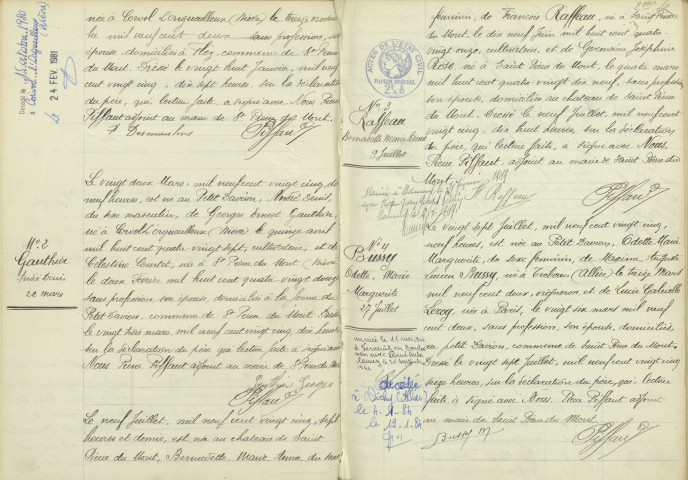 Saint-Pierre-du-Mont : actes d'état civil.