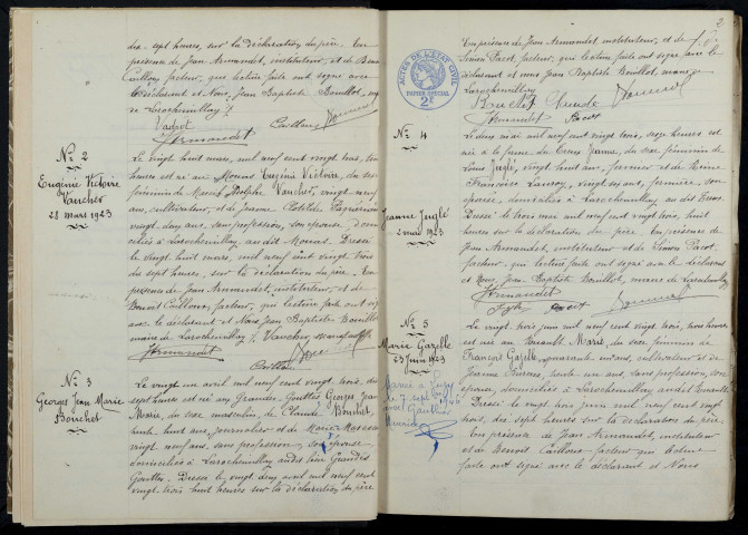 Larochemillay : actes d'état civil.