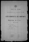 Nevers, Quartier du Croux, 39e section : recensement de 1921