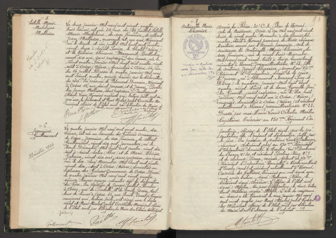 Cosne-sur-Loire : actes d'état civil.