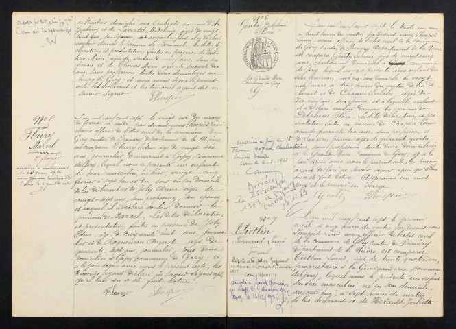 Giry : actes d'état civil.