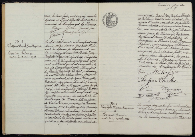 Coulanges-lès-Nevers : actes d'état civil.