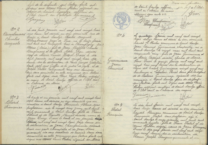 Saint-Saulge : actes d'état civil (décès).