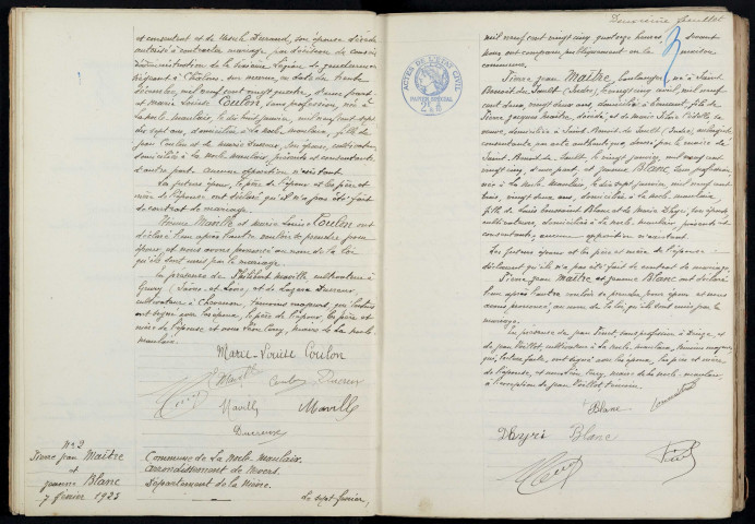 La Nocle-Maulaix : actes d'état civil.