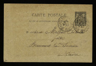 BEZOMBES-PESQUER, négociant en vins à Talence (Gironde) : 1 lettre.
