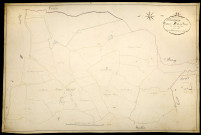 Montigny-sur-Canne, cadastre ancien : plan parcellaire de la section B dite de Pron, feuille 2