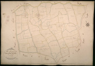 Saint-Amand-en-Puisaye, cadastre ancien : plan parcellaire de la section E dite des Guiblins, feuille 1