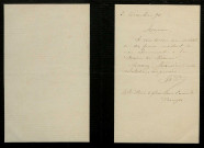 PÉRIÉ, à Bourges : 1 lettre.