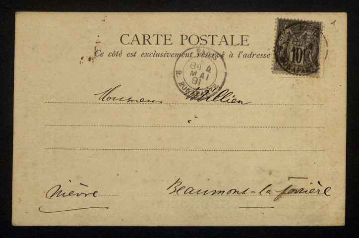 WELTER (H.), imprimeur à Paris : 4 lettres.