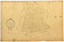Corvol-d'Embernard, cadastre ancien : plan parcellaire de la section A dite de Trécy, feuille 1