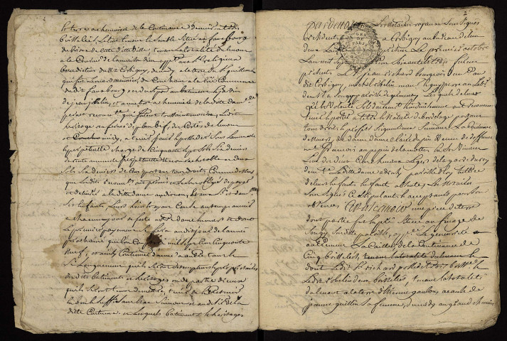 Fief de La Motte à Héry : terrier.