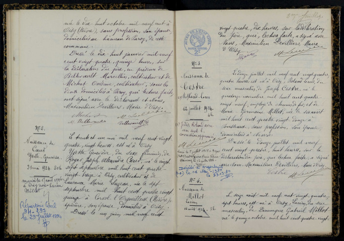 Oisy : actes d'état civil.