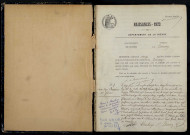 Cossaye : actes d'état civil.