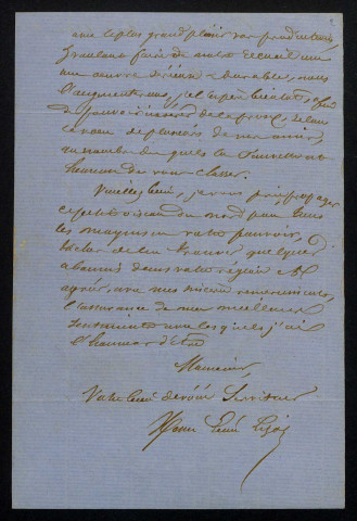 LIZOT (Henri Léon), publiciste, rédacteur à La Fauvette : 7 lettres.