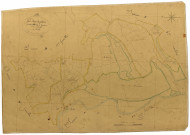 Dun-les-Places, cadastre ancien : plan parcellaire de la section D dite de Bornoux, feuille 4