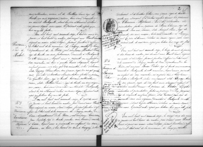 Pougny : actes d'état civil.