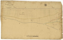 Mesves-sur-Loire, cadastre ancien : plan parcellaire de la section E dite du Bourg, feuille 1