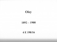 Oisy : actes d'état civil.