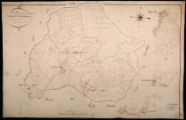 Saint-Honoré-les-Bains, cadastre ancien : plan parcellaire de la section C dite de Cluze Bardenne