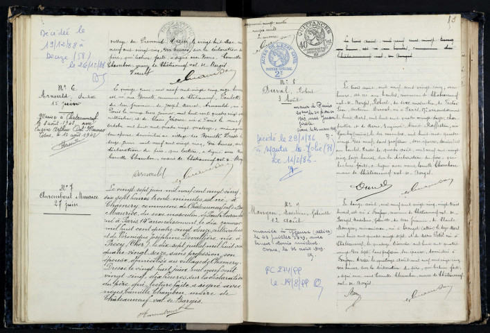 Châteauneuf-Val-de-Bargis : actes d'état civil.