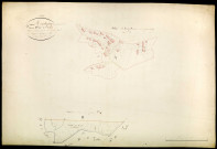 Montigny-en-Morvan, cadastre ancien : plan parcellaire de la section B dite de Veaux, feuille 1, développement