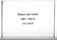 Fleury-sur-Loire : actes d'état civil (décès).