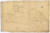 Châteauneuf-Val-de-Bargis, cadastre ancien : plan parcellaire de la section B dite de Chamery, feuille 3
