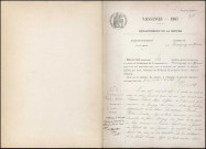 Marigny-sur-Yonne : actes d'état civil.