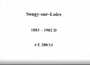 Sougy-sur-Loire : actes d'état civil (décès).