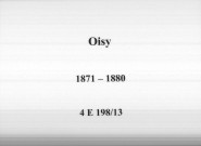 Oisy : actes d'état civil.