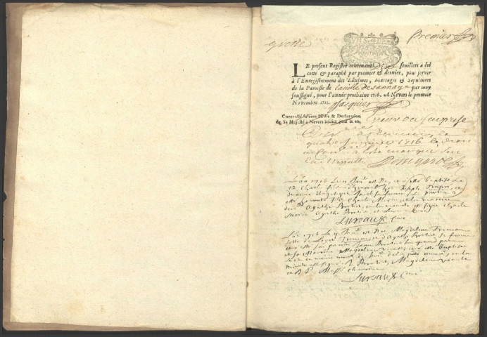 Tannay : registres paroissiaux.