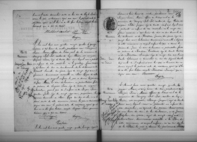 Savigny-Poil-Fol : actes d'état civil.