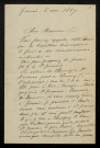 SERY (André), curé de Grenois (Nièvre) (1846-1903) : 56 lettres, manuscrits.