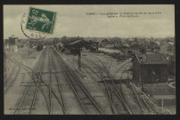 COSNE – Vue générale du Chemin de Fer et de la Ville prise du Pont de Cours.