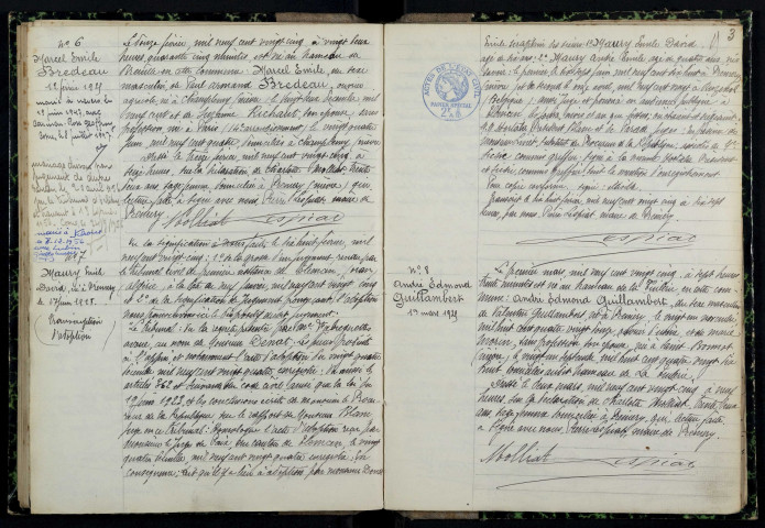 Prémery : actes d'état civil.