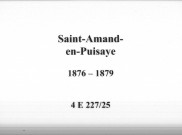 Saint-Amand-en-Puisaye : actes d'état civil.