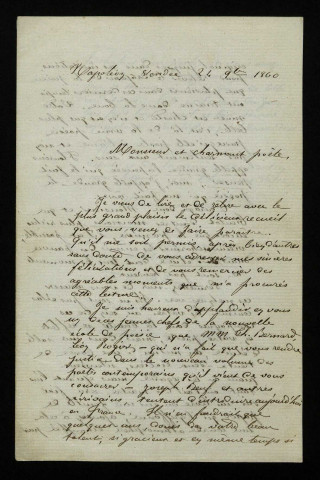 ADAM (François Étienne), poète (1833-1902) : 5 lettres, manuscrits.