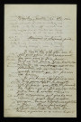 ADAM (François Étienne), poète (1833-1902) : 5 lettres, manuscrits.