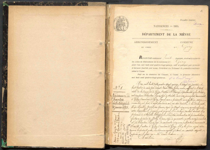 Giry : actes d'état civil.