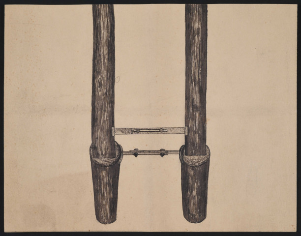 Poussards métalliques réglables.