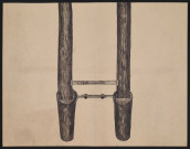 Poussards métalliques réglables.